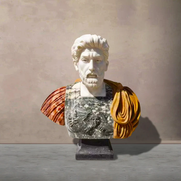 FINEST FM 007 roman statue marble bust emperor statue