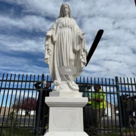 FINEST FM 010 Marble Sculpture Immaculate Conception Virgin Mary Statue Outdoor