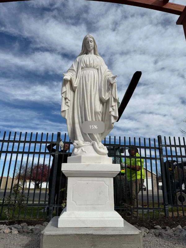 FINEST-FM-010-Marble-Sculpture-Immaculate-Conception-Virgin-Mary-Statue-Outdoor FINEST FM 010 Marble Sculpture Immaculate Conception Virgin Mary Statue Outdoor