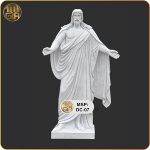 Tượng Chúa Giêsu Thánh Tâm Bằng Đá Tự Nhiên