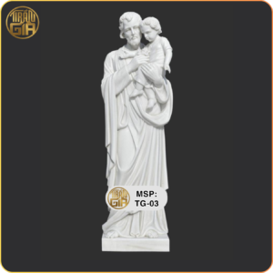 Tượng Thánh Giuse Bồng Chúa Hài Đồng Bằng Đá
